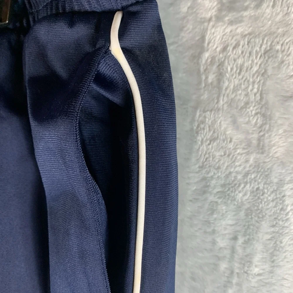 Reebok Women's Track Pants XL Navy Blue Rraining BV Tricot Pockets Wide‎ Leg - Picture 6 of 10